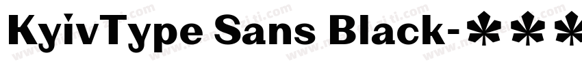 KyivType Sans Black字体转换